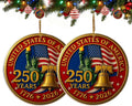USA 250th Anniversary Ornament - 2D Acrylic Design | Patriotic Holiday Gift for 4th of July