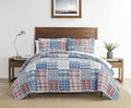 Nautica - Twin Quilt Set, All Season Cotton Home Bedding, Dorm Room Essentials (Raeford Blue, Twin)