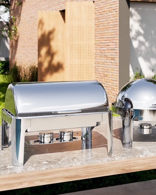 9QT Chafing Dish Buffet Set,Stainless Steel Food Warmer and Servers with 1 Full Size Pan for Parties, Wedding, Birthday,Catering, Hotels and Weddings