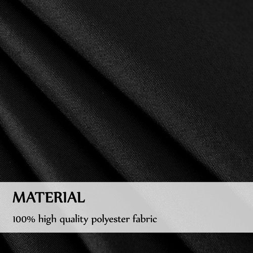 Aocoz Rectangle Tablecloths 90x132 Inch 6 Pack Black Tablecloth for 6ft Washable Decorative Linen Polyester Table Cloths for 8ft Dining Table Banquets Buffet Parties and Wedding