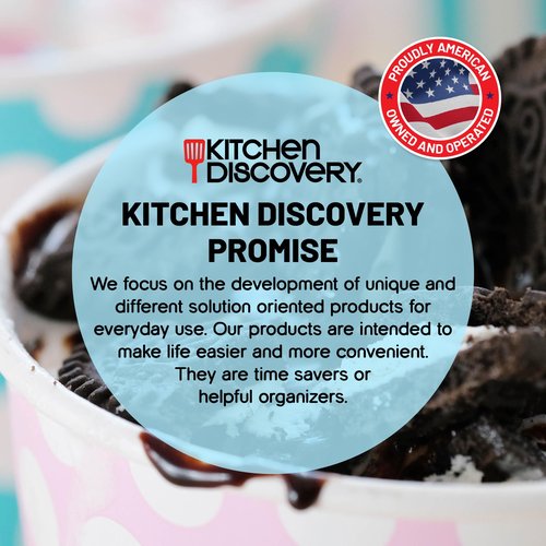 Kitchen Discovery Cup Cookie Holder Cookie Holder for Cup Hooks to Mugs and Milk Glasses to Keep Cookies and Biscuits in Dunking Reach – Cookies Holder, Tea Bag Caddy in Bright Plastic (2)