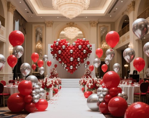 IXVAN Red Balloons 145pcs Different Sizes 5in 10in 12in 18in Red Latex Balloon Helium Arch Kit Garland for Graduation Wedding Valentines Day Baby Shower Birthday Party Decoration
