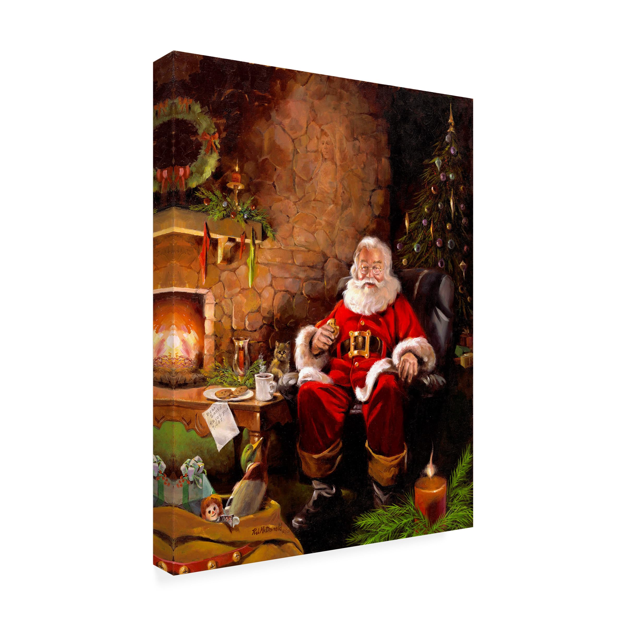 R.J. McDonald 'Santas Treats' Canvas Art