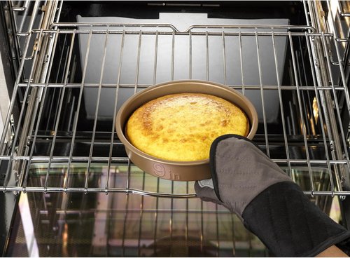 GoodCook BestBake Nonstick Round Baking Pan - Textured Carbon Steel, 9-Inch, Bronze Finish