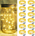 Skiennix 12 Pack Fairy Lights - 7Ft 20 LED Twinkle String Lights | Battery Operated & Waterproof for Weddings, Parties, and Home Decor - Warm White