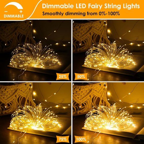 Mlambert Fairy Lights - 33FT Battery Operated with Remote & Timer | Waterproof 100 LEDs for Indoor & Outdoor Decor