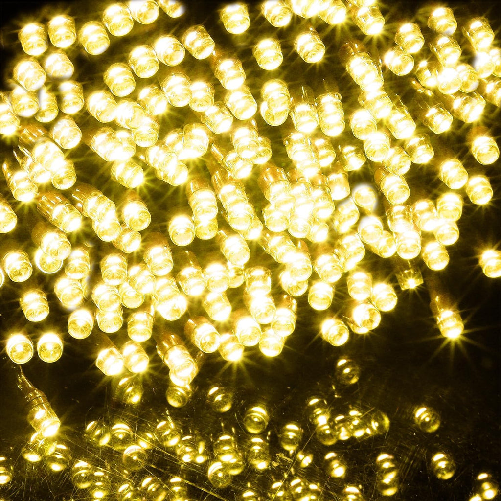 WATERGLIDE 1000 LED Christmas String Lights - 328 FT Waterproof Fairy Lights with Remote & 8 Modes | Warm White Decor for Outdoor Holiday Parties