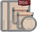 Sopito Silicone Baking Mat - Non-Stick, Food Safe, Reusable 5-Piece Set for Half & Quarter Trays | Grey