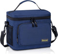 BALEINE Insulated Lunch Bag - Leakproof Cooler for 22 Cans | Adjustable Shoulder Strap - Large Blue