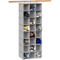 Simple Houseware 24 Section Shelves Hanging Shoes Organizer Holder for Closet, Gray