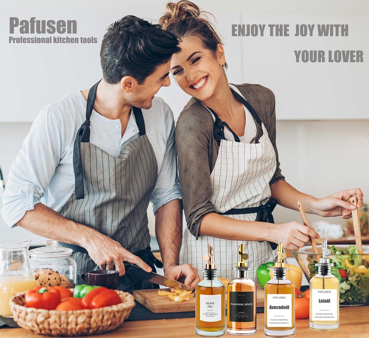 Pafusen 2 Pack Automatic Liquor Pour Spout, Auto Flip Olive Oil Dispenser Spout, Pour Spout for Liquor Bottles, Olive Oil Spout, Bottle Pourers for Alcohol Wine Syrup Home Bar Accessories Gold