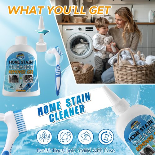 Mold Stain Remover Gel, Washing Machine Gasket Cleaner for Front Loader Washer Rubber Seal Home Stain Removal Gel for Grout, Caulk, Refrigerator, Shower, Bathtub, Bathroom Cleaning Solution (8 Fl Oz)