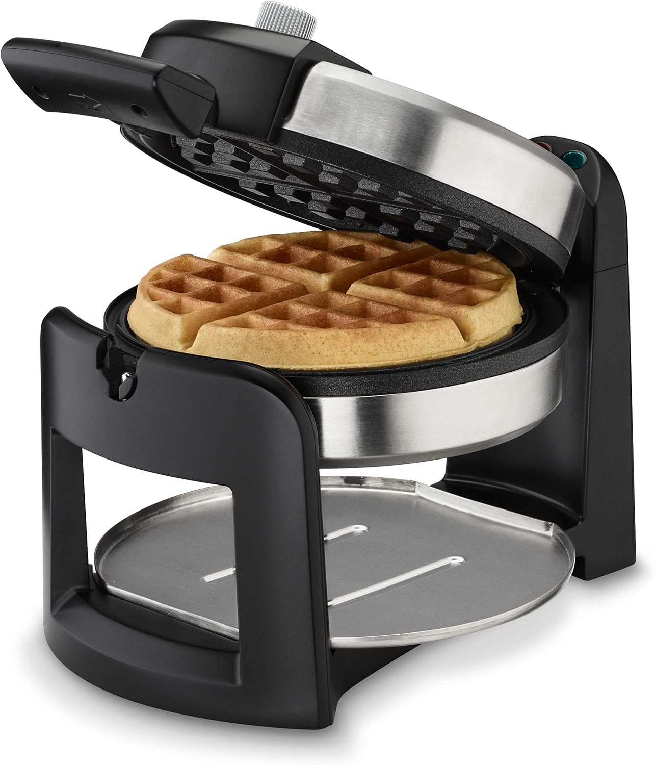 Cuisinart Belgian Waffle Maker - Round Flip Design for Perfect 1" Thick Waffles | Model WAF-F30NAS