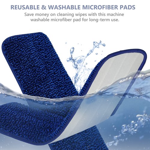 Spray Mops for Floor Cleaning, TRAV-ROUND Microfiber Wood Floor Mop with 5 Reusable Washable Pads for Dry Wet Cleaning on Hardwood Laminate Wood Ceramic Vinyl Tile