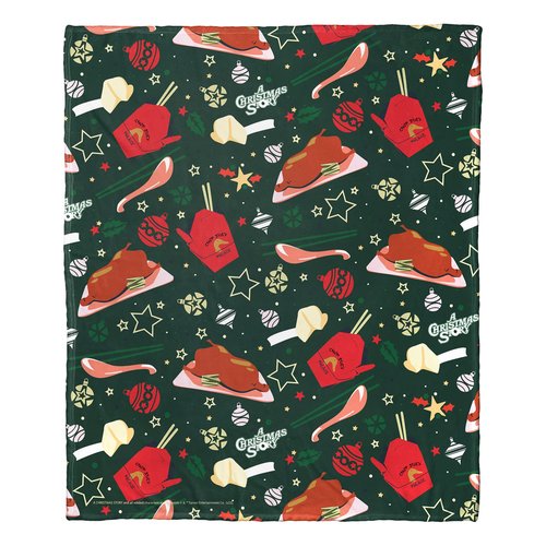 NORTHWEST A Christmas Story Silk Touch Throw Blanket, 50" x 60", Duck Dinner