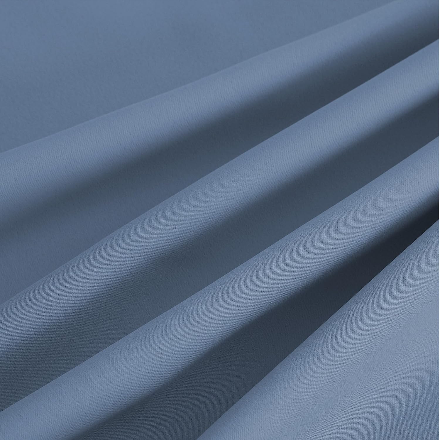 NICETOWN Room Darkening Curtains - Elegant Stone Blue Drapery Panels, 52" x 84" Size