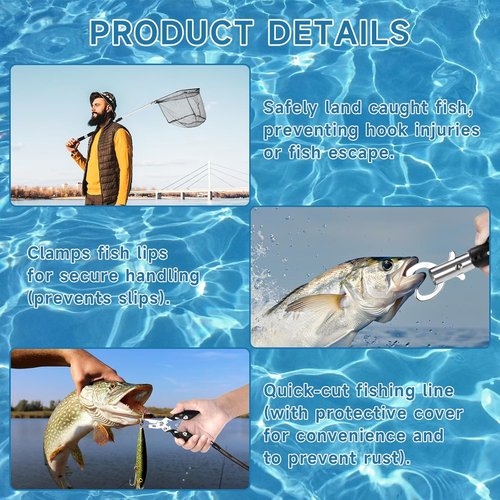 Fishing Advent Calendar - 24 Days of Christmas Surprises with Fishing Tool Kit & Tackle Lures for Men & Teens