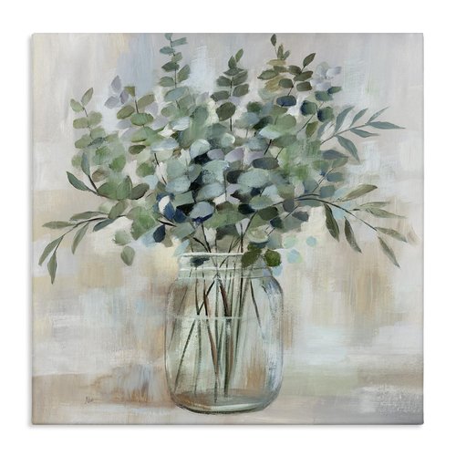 Stupell Industries Soothing Eucalyptus Herb Arrangement, Designed By Nan, 36 x 36, Canvas Wall Art
