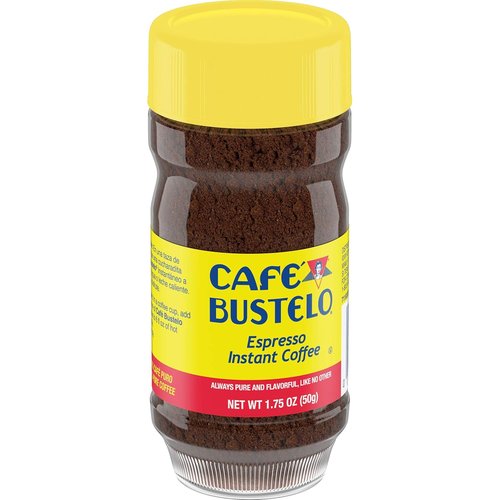 Café Bustelo Espresso Style Dark Roast Instant Coffee - Rich Flavor, 1.75 Ounces