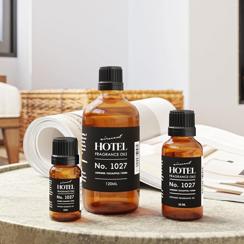 AirScent Hotel Diffuser Oil No. 1027 - Premium Zen-Inspired Fragrance Oil for Ultrasonic Diffusers | 10 mL Glass Bottle with Dropper