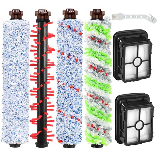 Replacement Parts for Bissell CrossWave Vacuum 1785A 2306A 1785R 1785 2306 2551 Brush Roll 1868 and Replacement Filters 1866, Compare to Part 1608683, 160-8683, 1608684 LUXRILIX