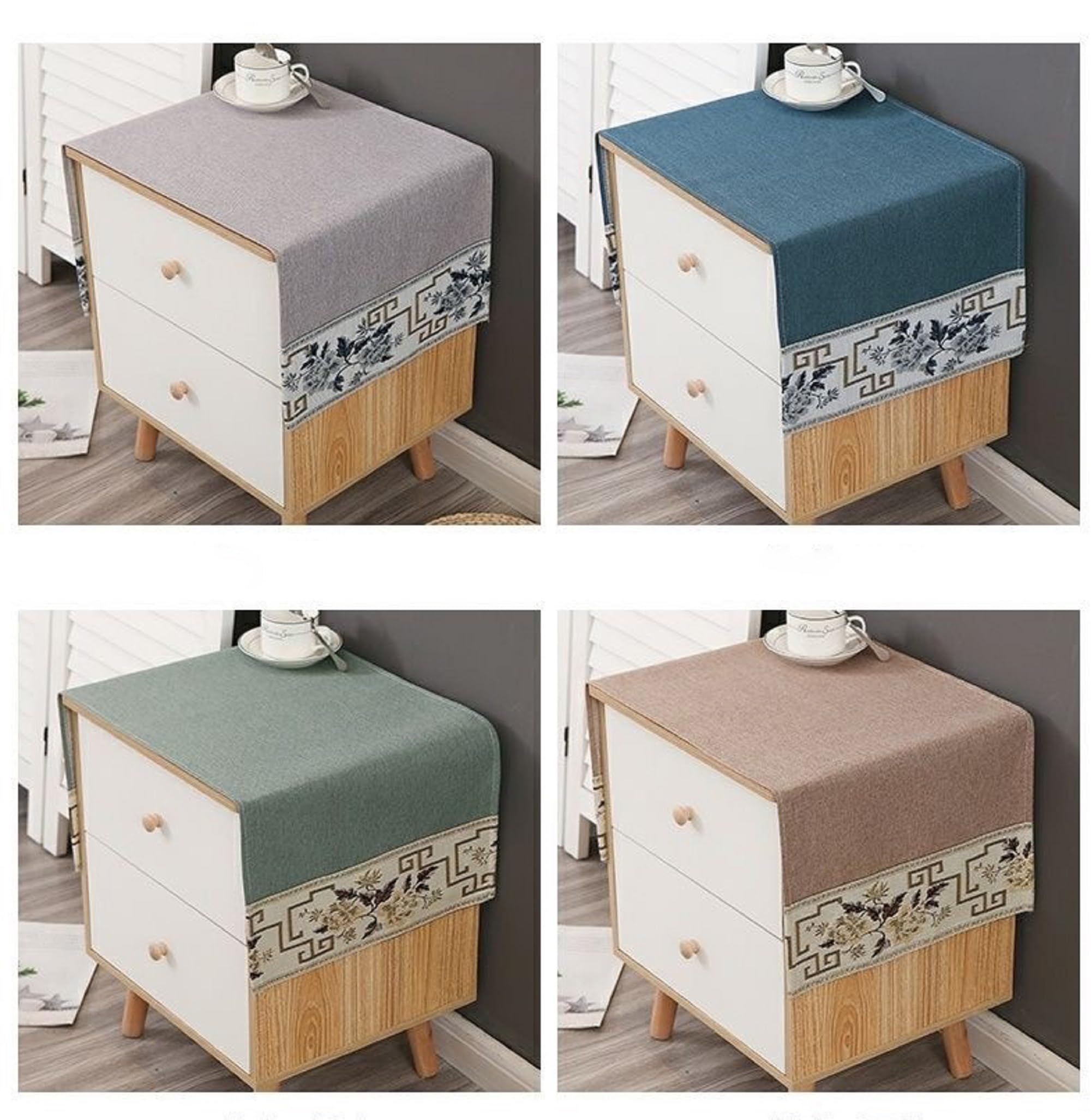 YUZHANGHE End Table Cover Nightstand Cover Tablecloth Side Table Cover Bedside Table Cloth(15.7 * 39.4 inches) ﻿