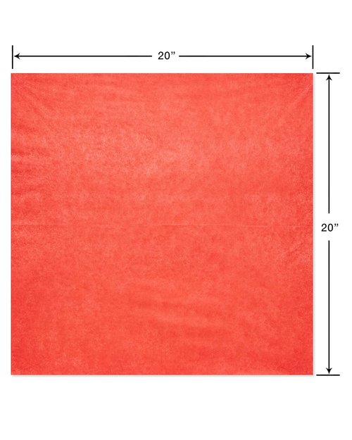 American Greetings Red and White Tissue Paper - 125 Sheets, 20" x 20" for All Occasions