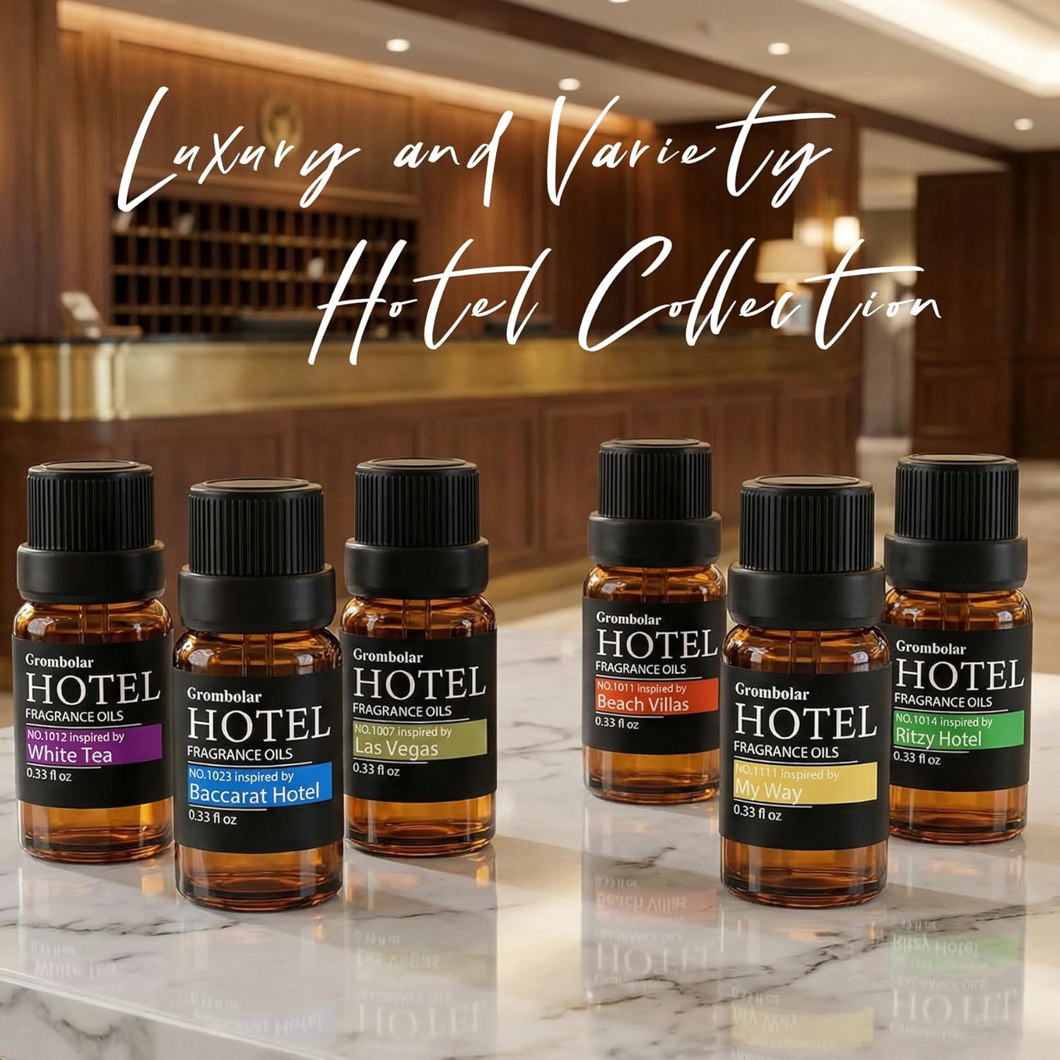 Skiennix Essential Oils Set | Hotel Collection Diffuser Oils - Premium Fragrance for Home Care