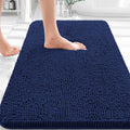 OLANLY Bathroom Rugs - Extra Soft Chenille Bath Mats with Rubber Backing | Quick Dry, 30x20, Twilight Sapphire
