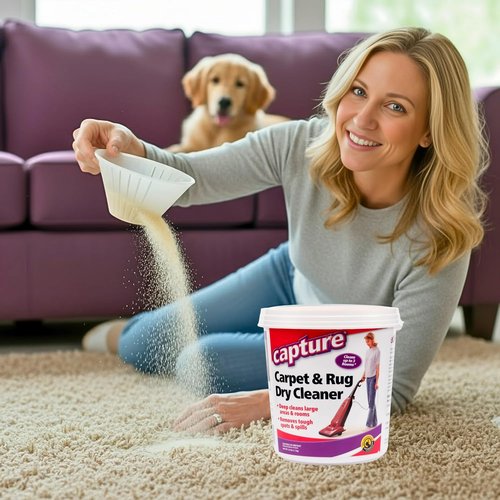 Capture Carpet Total Care Kit 250 - Home Couch and Upholstery, Car Rug, Dogs & Cats Pet Carpet Cleaner Solution - Strength Odor Eliminator, Stains Spot Remover, Non Liquid & No Harsh Chemical