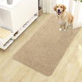 OLANLY Dog Door Mat - Absorbent Non-Slip Chenille for Muddy Paws | 40x24 Beige Indoor Entryway Carpet
