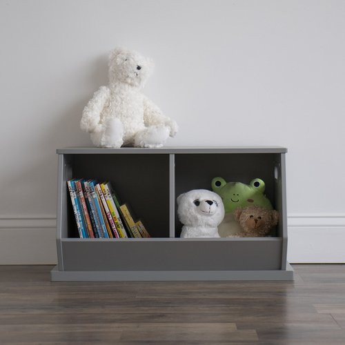 Humble Crew Wood Toy Storage Cubby and Kids Bookcase