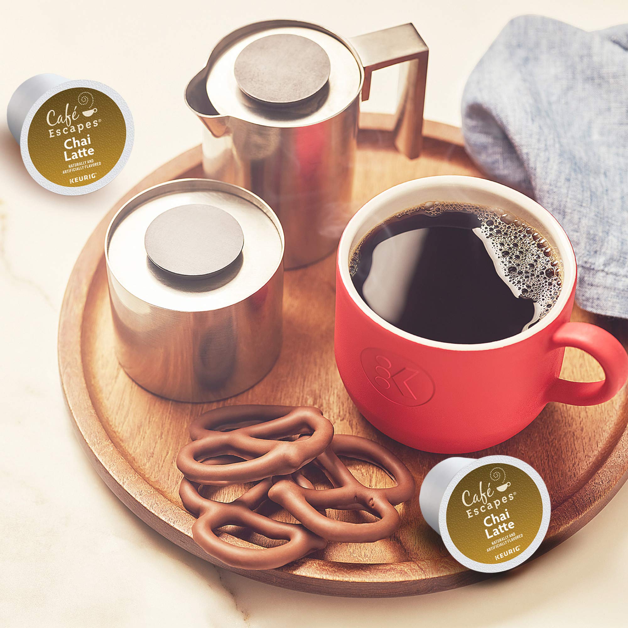 Cafe Escapes Chai Latte Keurig Single-Serve K-Cup Pods, 72 Count