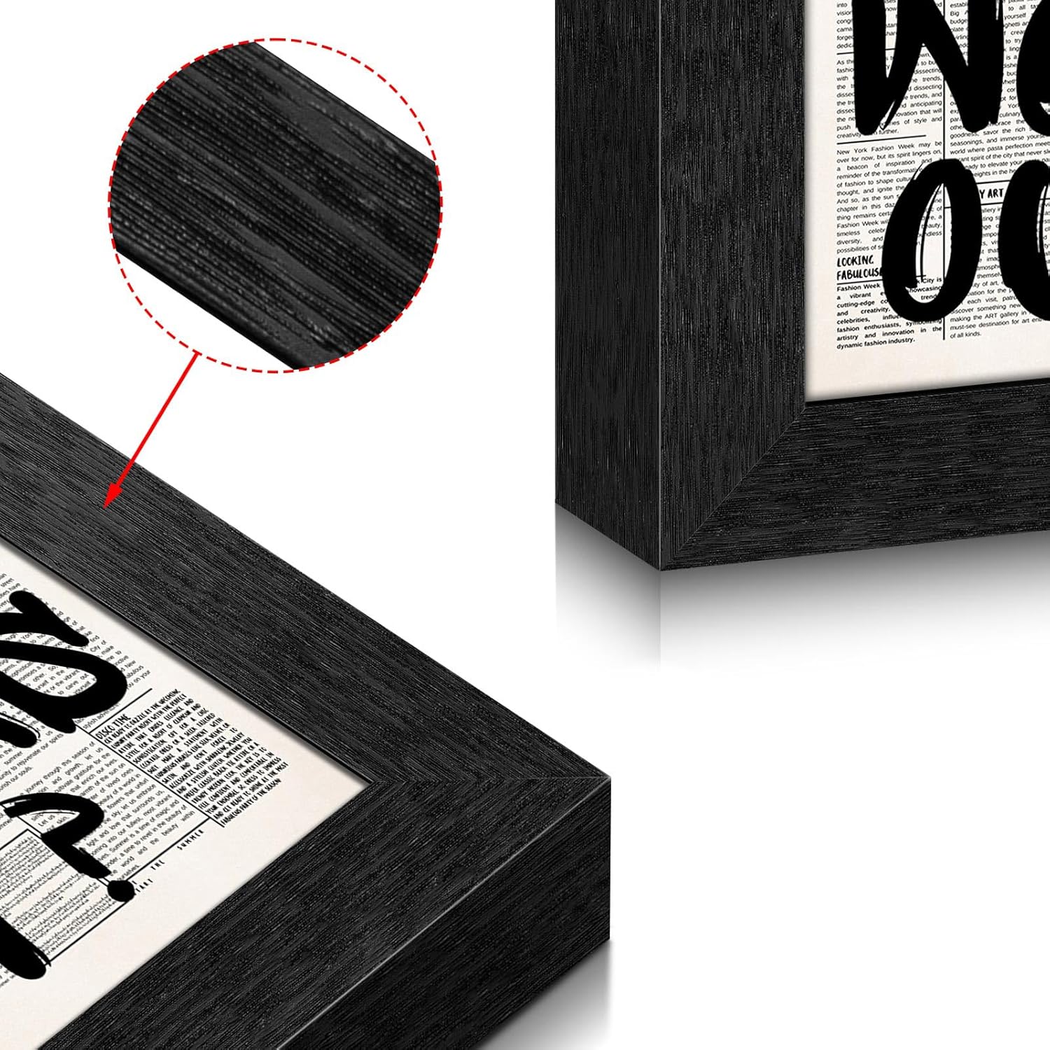 Skiennix 8X10 Inch Black Frame | Inspirational "What If It All Works Out" Canvas Wall Art