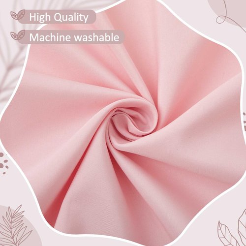 Hahafelt Scalloped Crib Skirt for Baby Girl Nursery, 28"x 52" with 14" Drop, 4-Sided Dust Ruffle, Soft Breathable Fabric, Elegant Nursery Decor, Fits Standard Crib, Pink