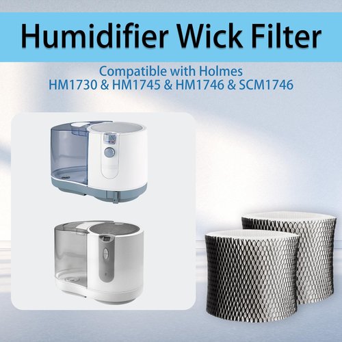 ZBYPLUAR 4 Pack HWF64 BWF64 Replacement Humidifier Wick Filter B | Compatible with Holmes HM1730 & HM1745 & HM1746 & SCM1746 Humidifiers | Activated Carbon Upgraded