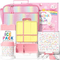 Fimibuke Kids Bento Lunch Box - 4 Compartments, Insulated Bag & Stainless Steel Thermo Jar | Perfect for Ages 3-12
