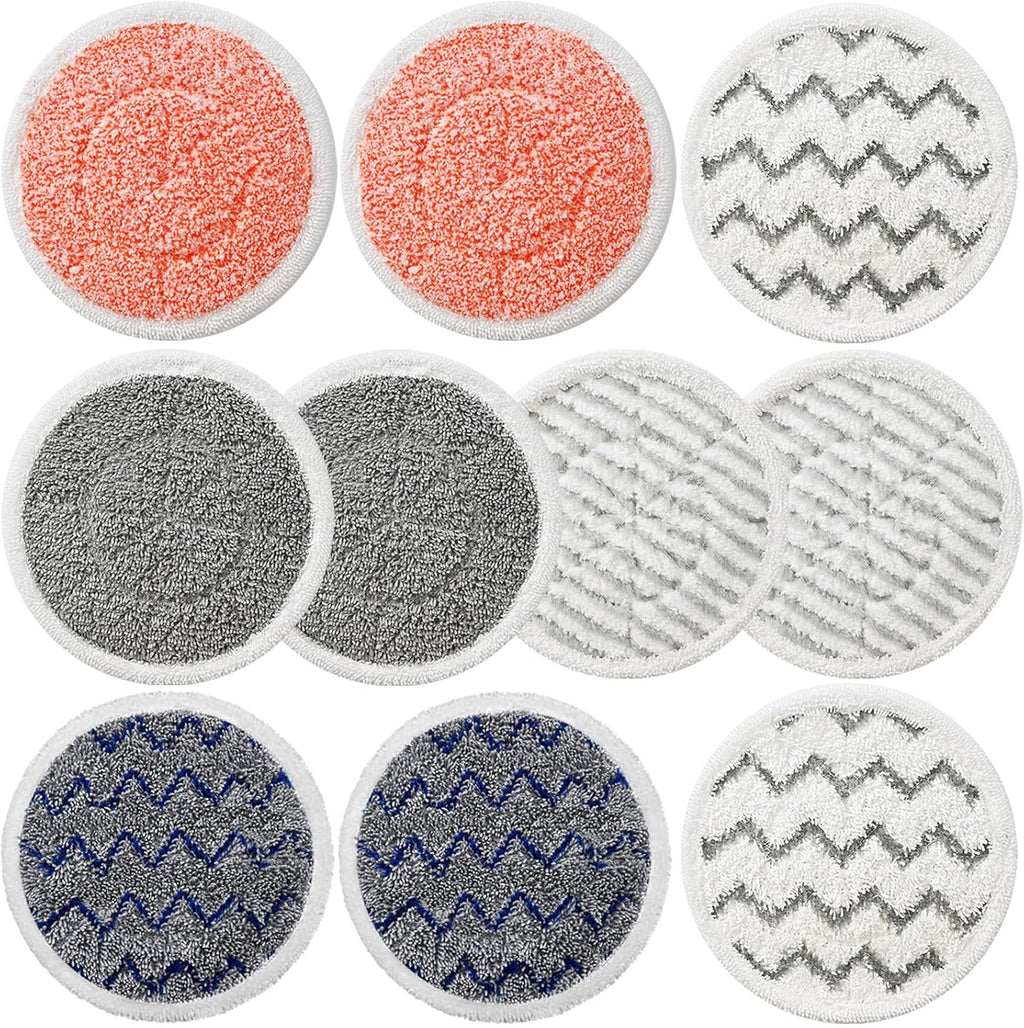 Shark S7001 Steam Mop Pads - 10 Pack Replacement Pads for S7001, S8201, S7000 Series | Enhanced Scrubbing Power