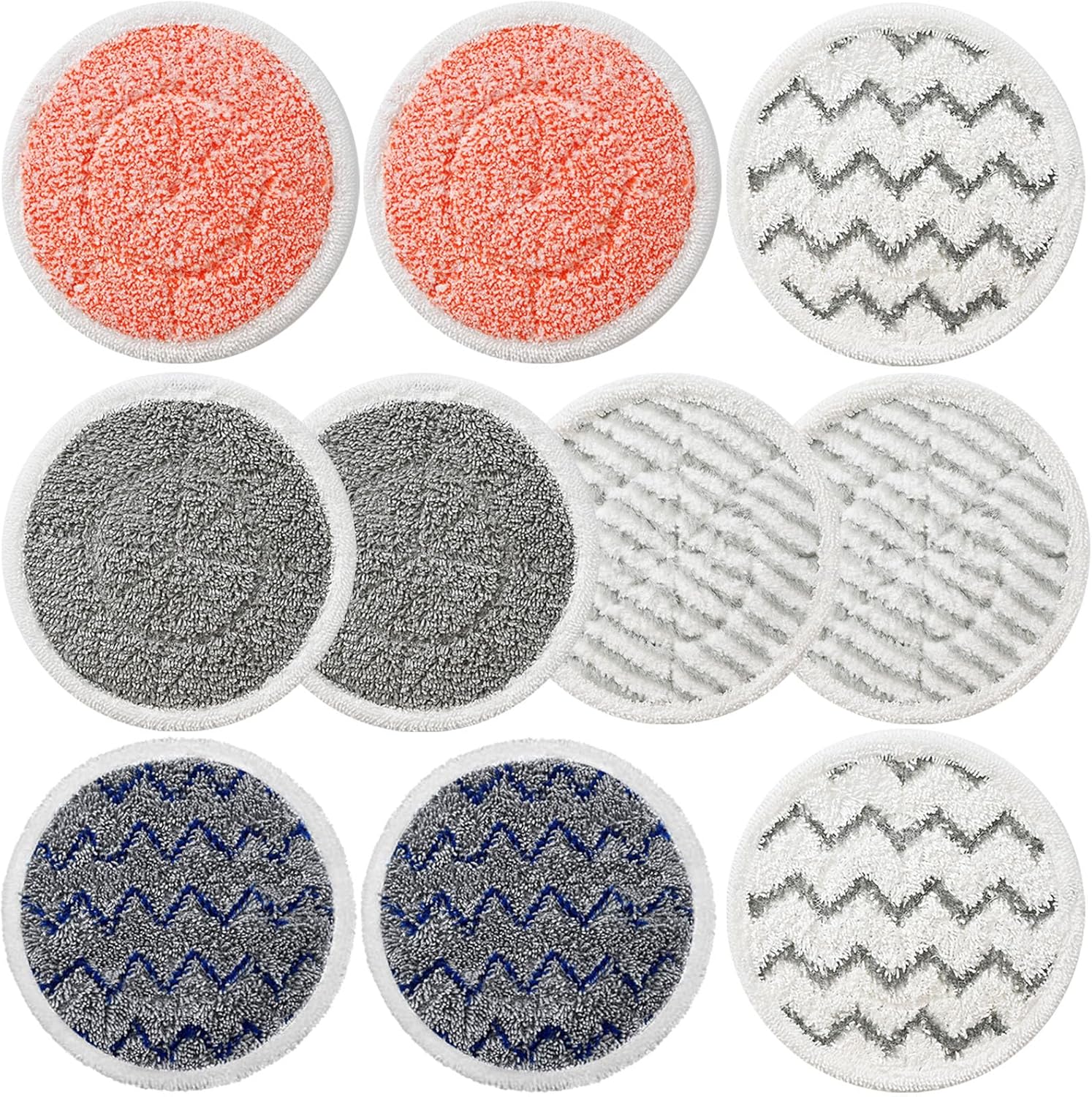 Shark S7001 Steam Mop Pads - 10 Pack Replacement Pads for S7001, S8201, S7000 Series | Enhanced Scrubbing Power