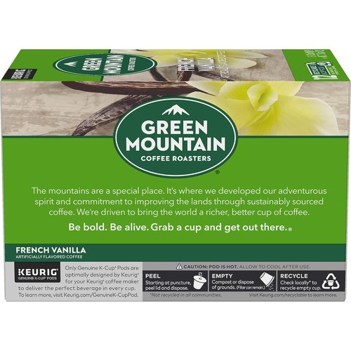 Green Mountain Coffee Roasters French Vanilla K-Cup Pods - Light Roast Coffee, 12 Count