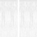 Tinsel Backdrop by [Brand Name] - 2 Pack Metallic Foil Fringe Curtains | 3.28 x 7.05 Feet for Parties & Weddings