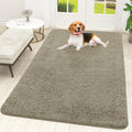 OLANLY Dog Door Mat - Absorbent Non-Slip Washable Doormat for Muddy Paws | 59x35 Warm Taupe