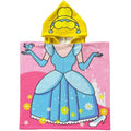 ARNUAETY Princess Kids Hooded Towel for Toddler Girls Soft and Absorbent Poncho Hooded Kids Towel for Beach Bath and Swim, 47.2" L x 23.6" W