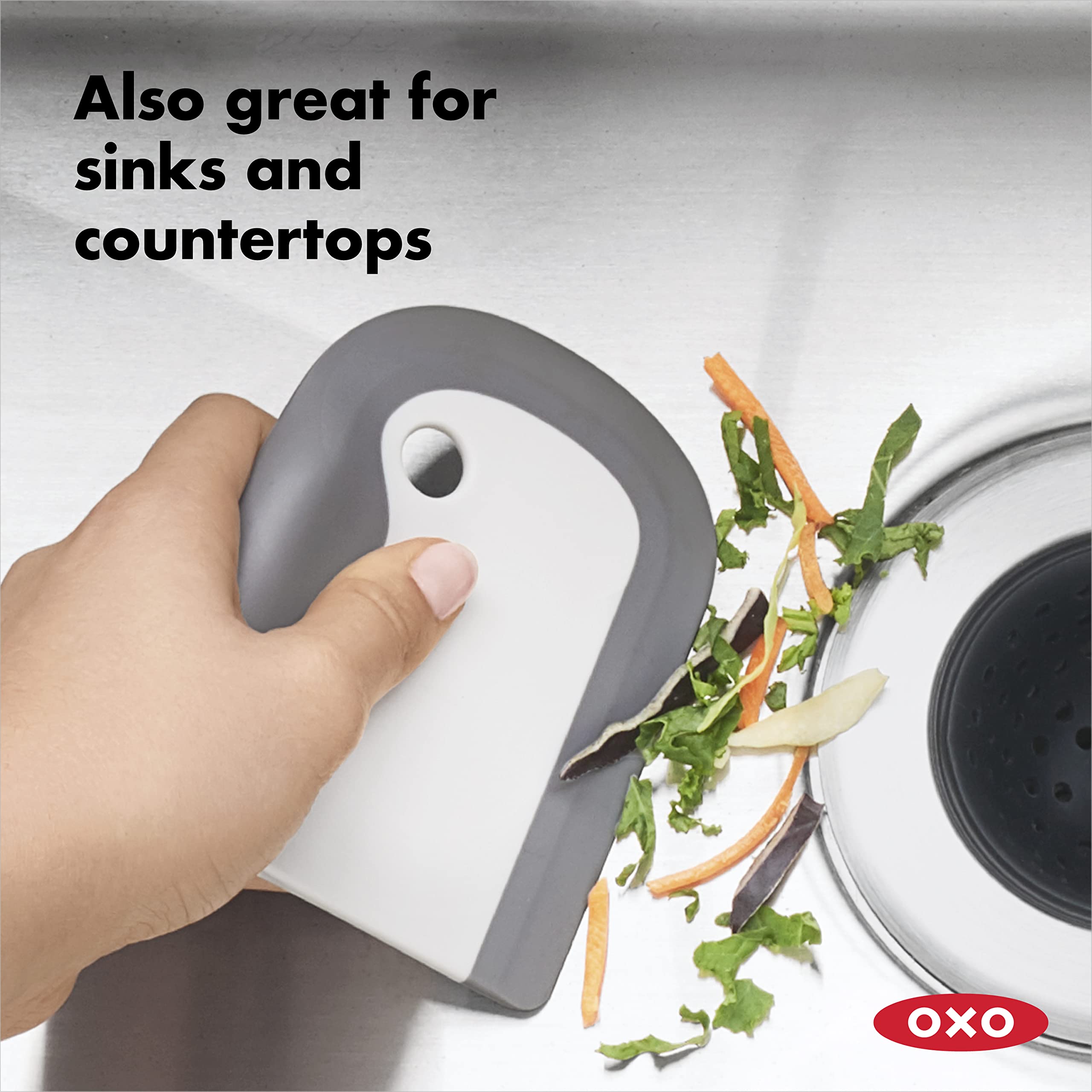 OXO Good Grips Small Squeegee for Kitchen Sink, Dishes, and Countertops