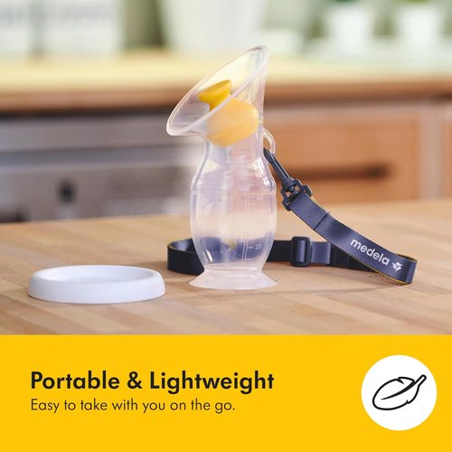 Medela Perfect Pair Bundle - Harmony Manual Breast Pump & Silicone Milk Collector | Lightweight, BPA-Free