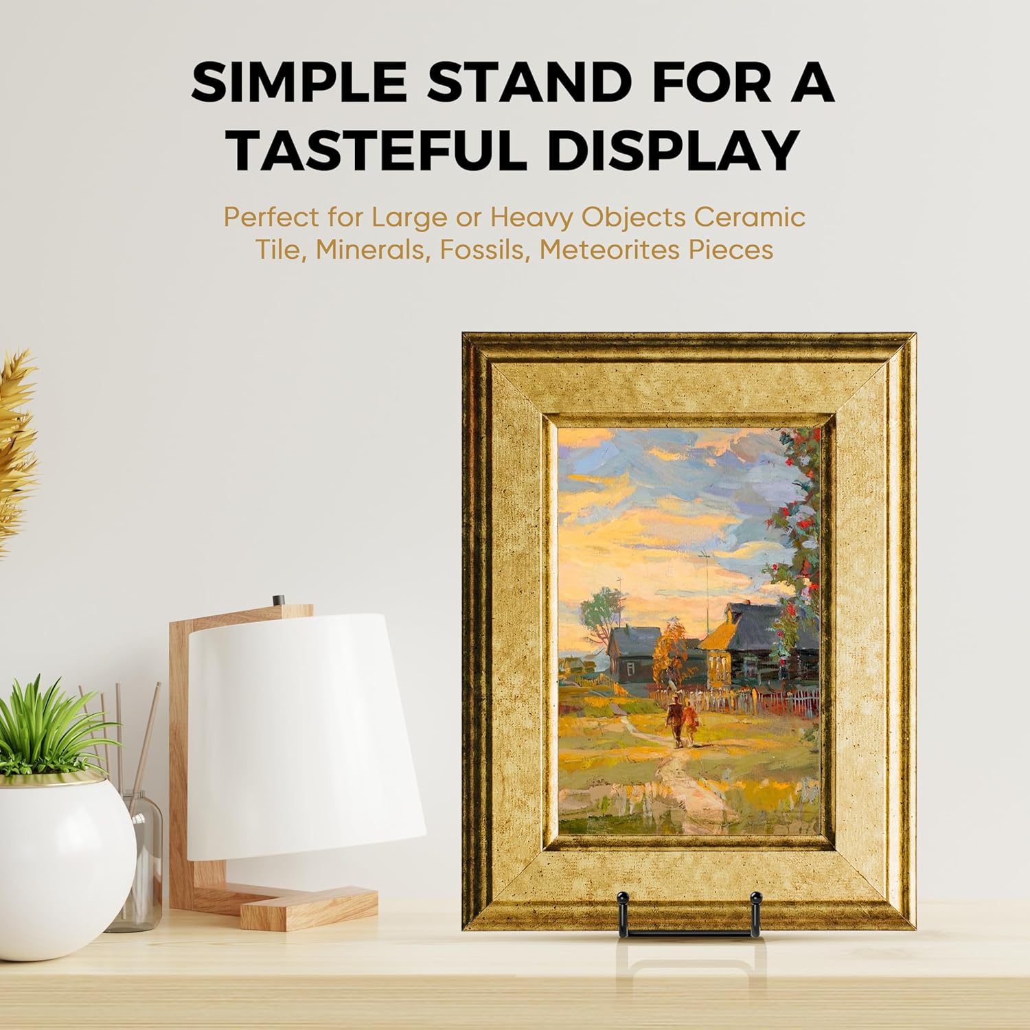 TR-LIFE 14 Inch Heavy Duty Plate Stand - Metal Display Easel for Large Plates & Picture Frames (2 Pack)