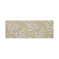 Laura Ashley - Anti-Fatigue Kitchen Mat, Iris Floral Design, Stain, Water & Fade Resistant, Cooking & Standing Relief, Non-Slip Backing, Measures 17.5" x 48", Tawny Yellow Iris