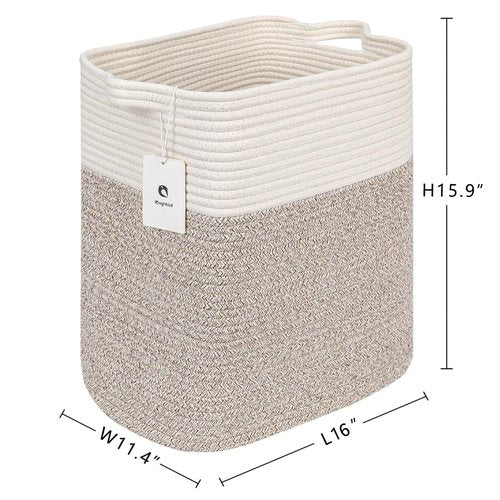 Laughbird Collapsible Laundry for Hamper,Medium Large Storage Bins Fabric Storage Box, Closet Organizer,Hampers Foldable Fabric Storage Basket, Solid Storage Toy Box With Handle, Used to Organize
