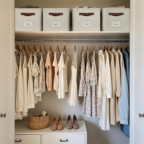 DECOMOMO Storage Baskets - Large 15"x11"x10" Foldable Fabric Bins for Easy Organizing | Beige, 4-Pack