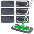 INFICRIME 6 Pack Reusable Microfiber Mop Pads Compatible with Swiffer Sweeper Mop, Dry Sweeping Cloths & Wet Mopping Cloths, Washable Mop Pads for Surface/Hardwood Floor Cleaning (Mop is Not Included)